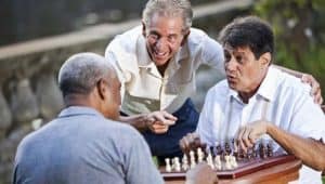 Men playing chess 300x170 - How the Aging Brain Affect Thinking